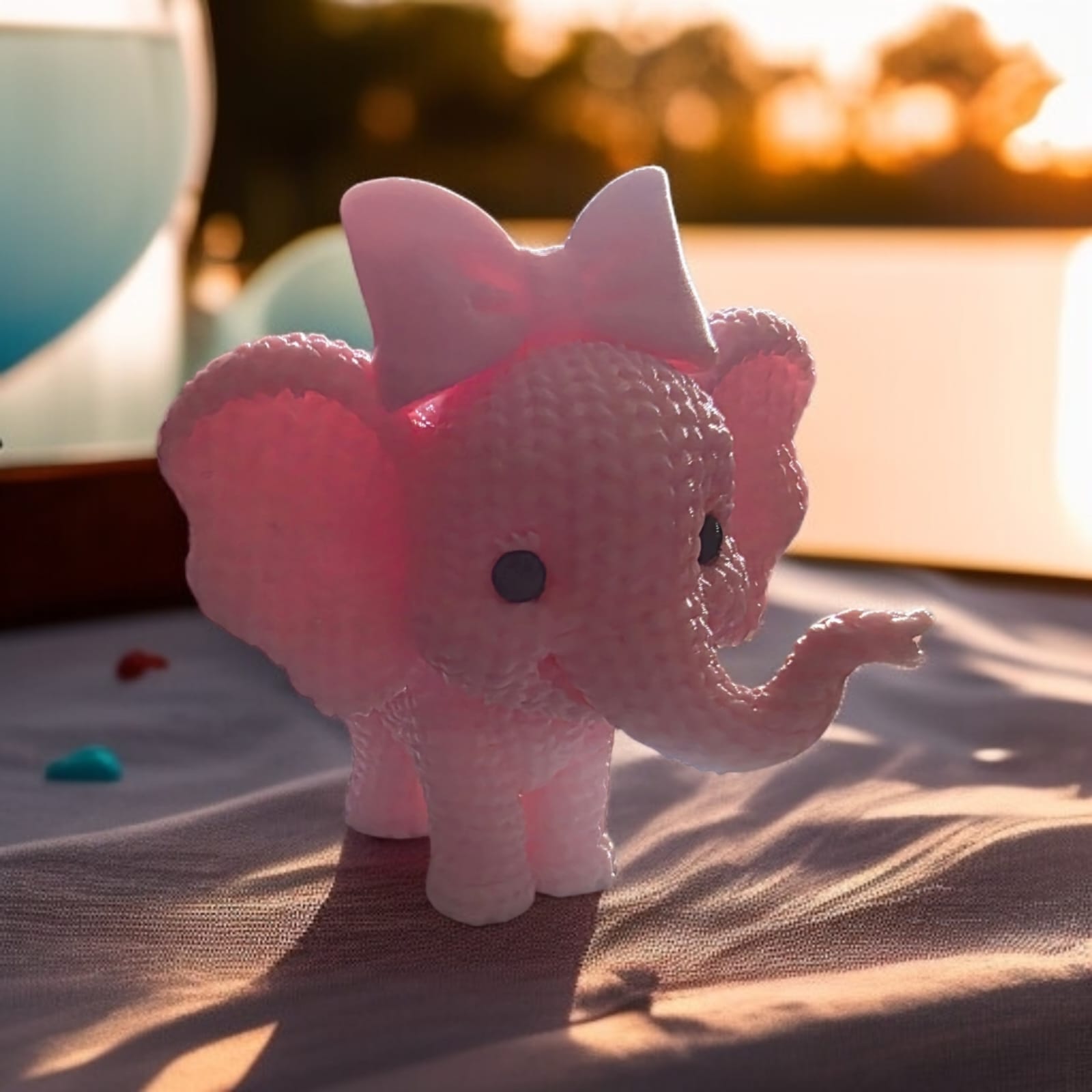 Adorable Knitted Little Elephant